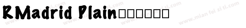 RMadrid Plain字体转换